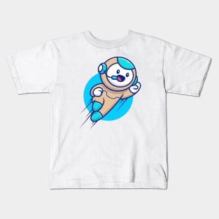 Cute Robot Flying Kids T-Shirt